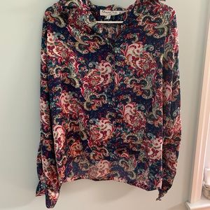 Vintage Oscar de la Renta expressions blouse